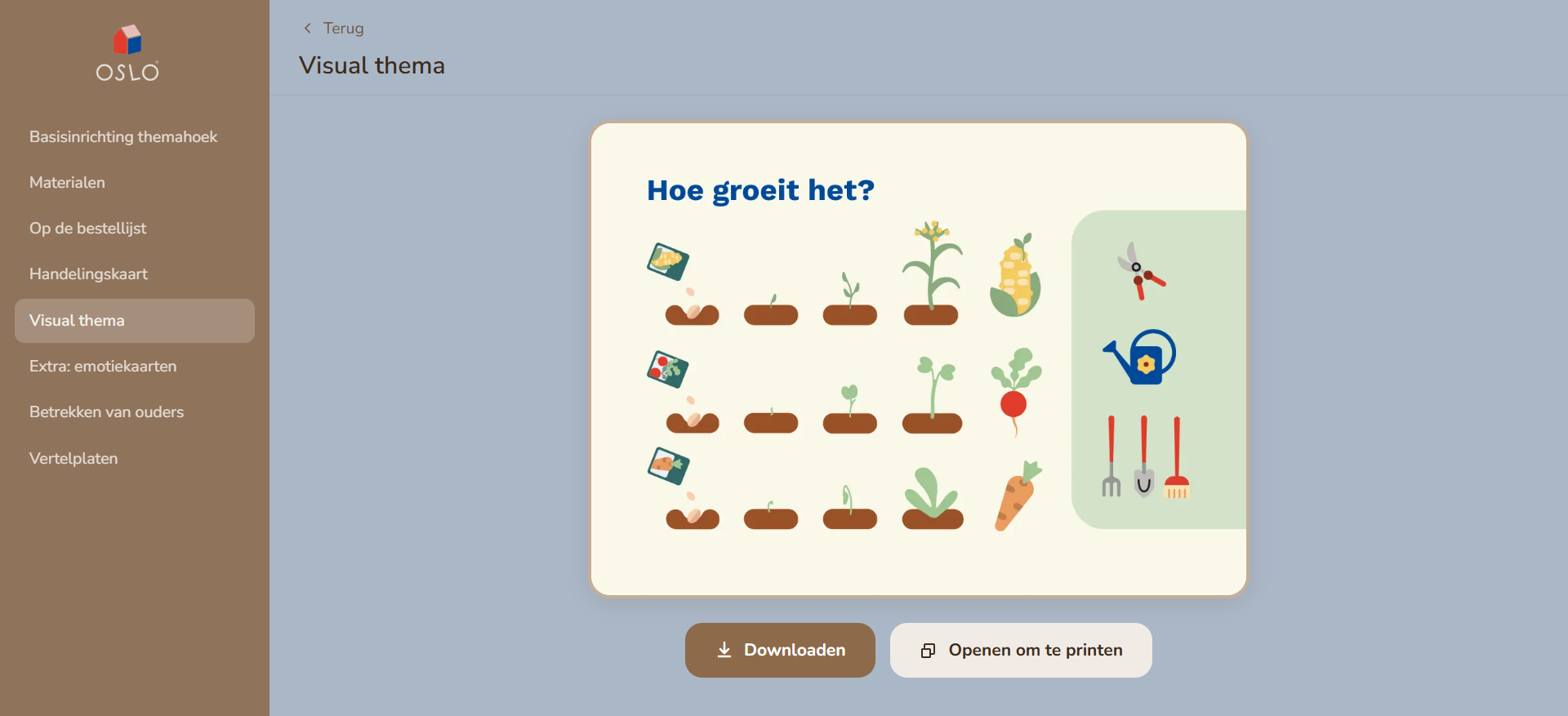 Screenshot van de OSLO Kennisassistent